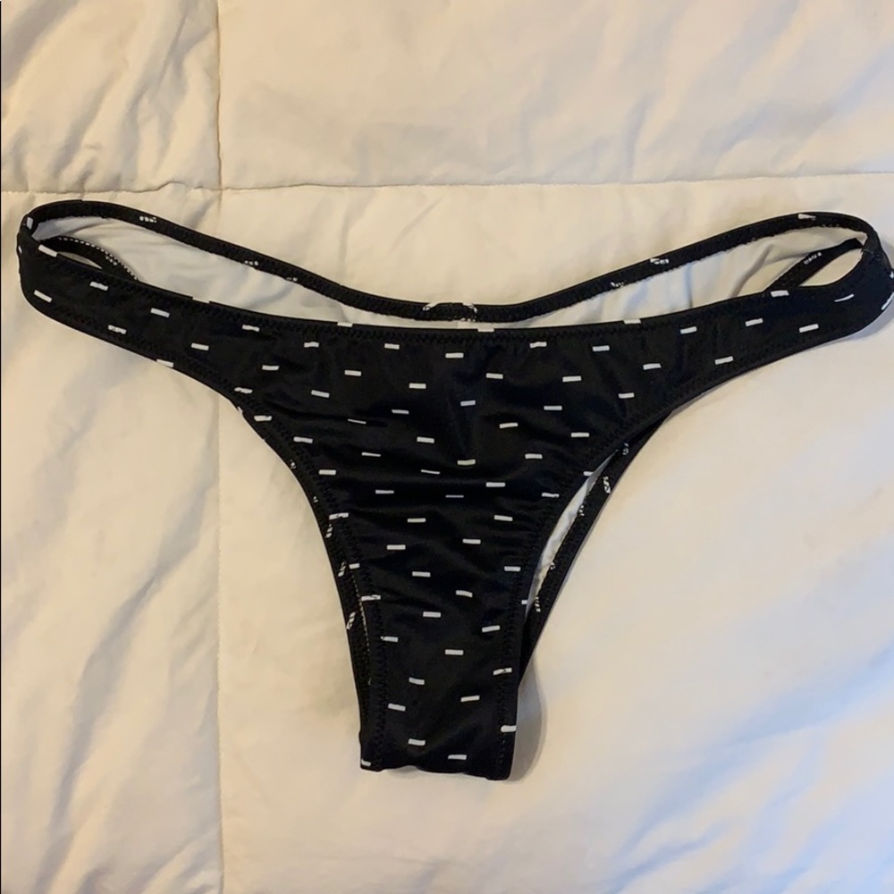 Black and white bikini bottom